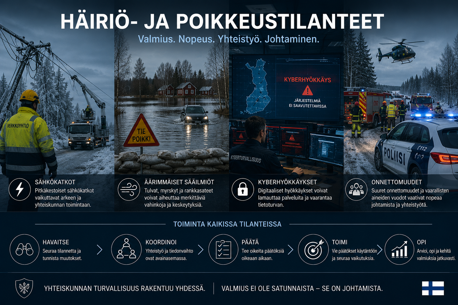 Johtaminen häiriö- ja poikkeustilanteissa