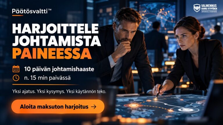 Johtaminen paineessa